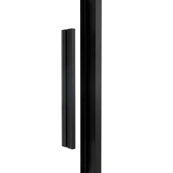 Душевая дверь в нишу Vincea Slim Soft 130 см, профиль черный, стекло прозрачное фото в интернет-магазине «Wasser-Haus.ru»
