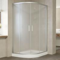 Душевой уголок Vegas Glass ZS-F 120*80 07 10 профиль матовый хром, стекло сатин фото в интернет-магазине «Wasser-Haus.ru»