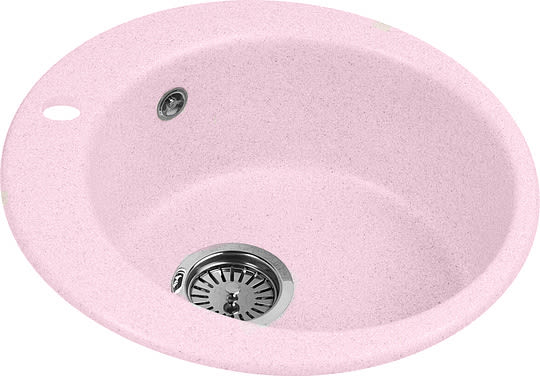 Мойка кухонная AquaGranitEx M-05 светло-розовая фото в интернет-магазине «Wasser-Haus.ru»