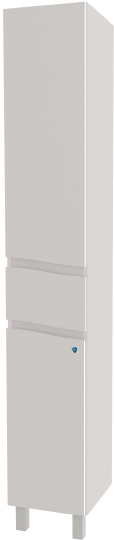 Шкаф-пенал АВН Фиджи 35 R, напольный, белый, с бельевой корзиной фото в интернет-магазине «Wasser-Haus.ru»