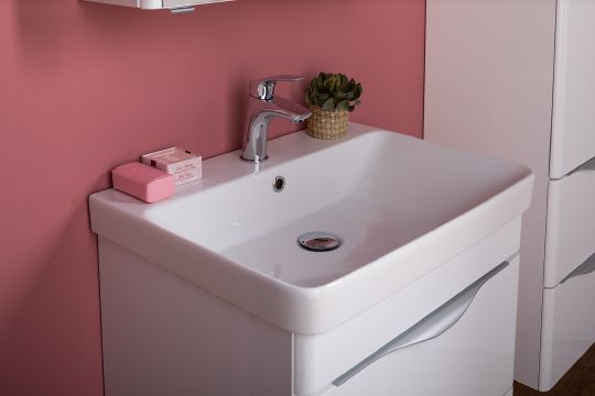 Мебель для ванной Aquanet Орлеан 60 белая фото в интернет-магазине «Wasser-Haus.ru»