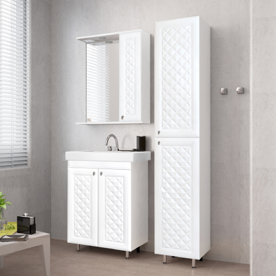 Шкаф-пенал Style Line Канна 36 белый фото в интернет-магазине «Wasser-Haus.ru»