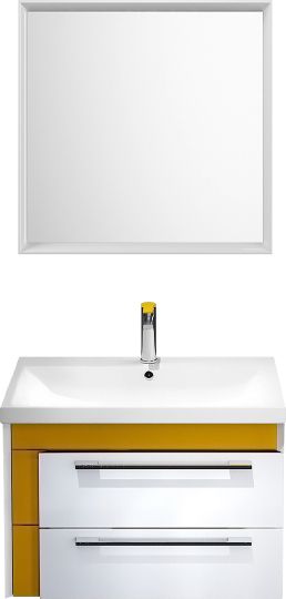 Мебель для ванной Iddis Color Plus 60 белая, горчичная фото в интернет-магазине «Wasser-Haus.ru»