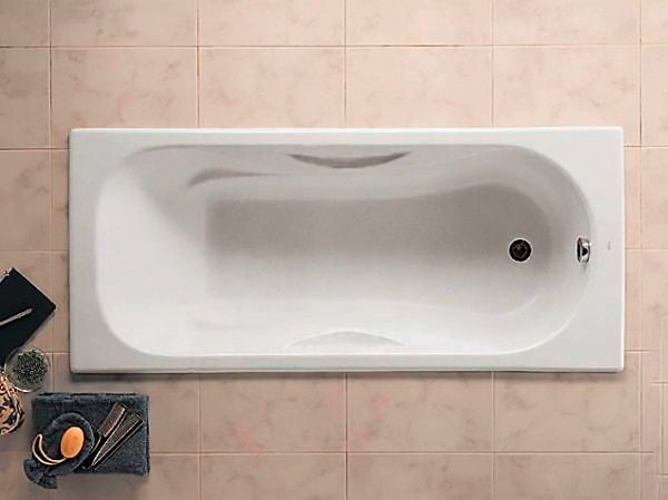 Чугунная ванна Roca Malibu 231060000 160x75, без ножек, с антискользящим покрытием фото в интернет-магазине «Wasser-Haus.ru»