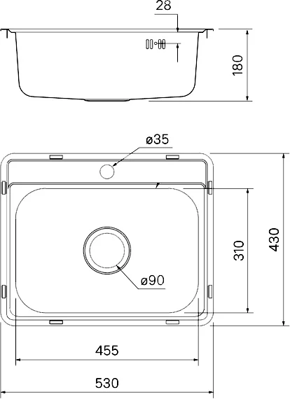 Мойка кухонная IDDIS Basic BBAS53P0i77 фото в интернет-магазине «Wasser-Haus.ru»