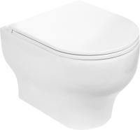 Унитаз подвесной Weltwasser WW SK Erlenbach 004GL-WT безободковый, с микролифтом, белый глянец фото в интернет-магазине «Wasser-Haus.ru»