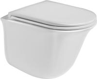 Унитаз подвесной Weltwasser WW SK Telbach 004GL-WT безободковый, с микролифтом, белый глянец фото в интернет-магазине «Wasser-Haus.ru»