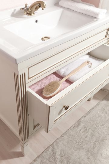 Мебель для ванной Caprigo Albion Promo 70 bianco-grigio с ящиками фото в интернет-магазине «Wasser-Haus.ru»