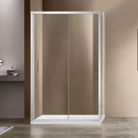 Душевой уголок Vincea Garda VSR-1G8014CL 140x80 см, профиль хром, стекло прозрачное фото в интернет-магазине «Wasser-Haus.ru»