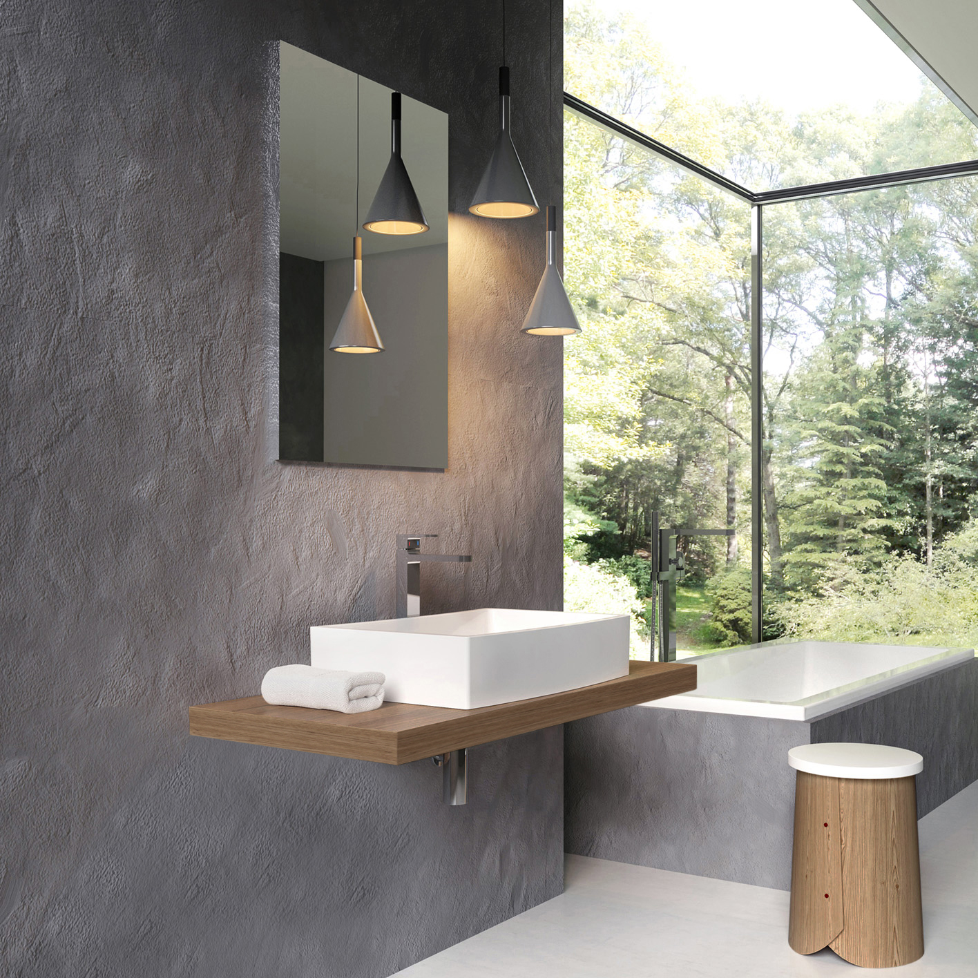Мебель для ванной Ravak столешница I 120 темный орех фото в интернет-магазине «Wasser-Haus.ru»