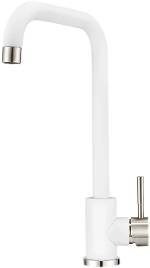 Комплект Мойка кухонная Granula Standart ST-5601 белый + Смеситель ST-4033 ST-4033 белый фото в интернет-магазине «Wasser-Haus.ru»