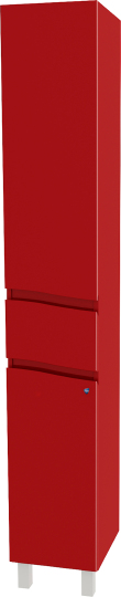 Шкаф-пенал АВН Фиджи 35 R, напольный, красный фото в интернет-магазине «Wasser-Haus.ru»