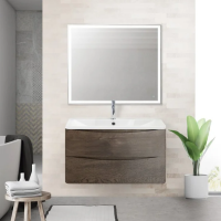 Мебель для ванной BelBagno Acqua 80 подвесная, robere nature grigio фото в интернет-магазине «Wasser-Haus.ru»