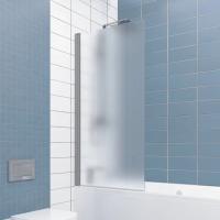 Шторка на ванну Kubele DE020 DE020P601-MAT-MT-60х150 150х60, профиль матовый хром, стекло матовое