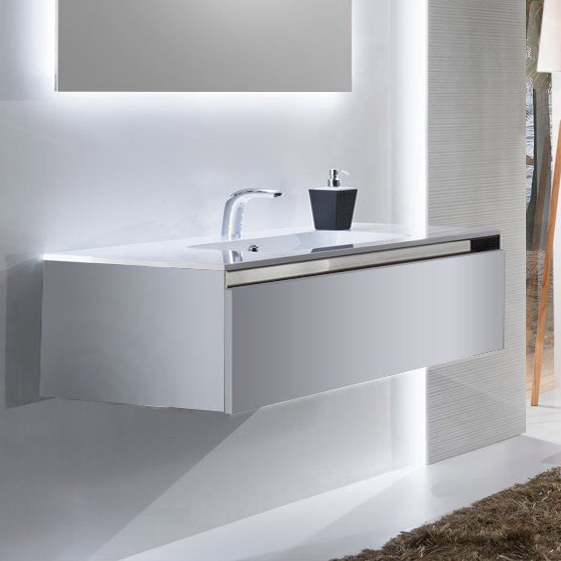 Мебель для ванной Sanvit Кубэ-1 120 белый глянец фото в интернет-магазине «Wasser-Haus.ru»