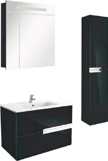 Мебель для ванной Roca Victoria Nord Black Edition 80 черная фото в интернет-магазине «Wasser-Haus.ru»