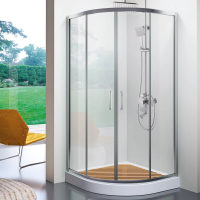 Душевой уголок Cerutti Spa Viva 100 100x100, профиль хром фото в интернет-магазине «Wasser-Haus.ru»