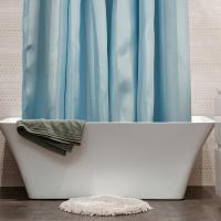 Штора для ванной Dasch Regina  BT-JIT-GR001 180х200, голубая фото в интернет-магазине «Wasser-Haus.ru»