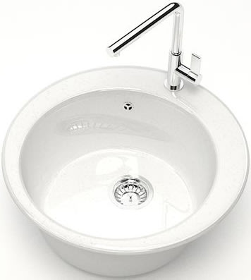 Мойка кухонная Marrbaxx Виктори Z030Q001 белый лед фото в интернет-магазине «Wasser-Haus.ru»