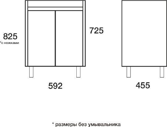 Мебель для ванной Edelform Belle 60 макассар фото в интернет-магазине «Wasser-Haus.ru»