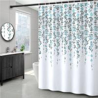 Штора для ванной Carnation Home Fashions Garland 180х180 см, green фото в интернет-магазине «Wasser-Haus.ru»