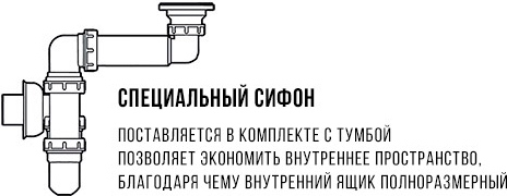 Тумба с раковиной Aqwella 5 stars Mobi 60 бетон светлый, белая фото в интернет-магазине «Wasser-Haus.ru»