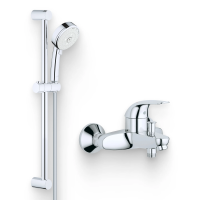 Душевой комплект Гарнитур Grohe Tempesta Cosmopolitan 27786002 + Смеситель Euroeco 32743000 фото в интернет-магазине «Wasser-Haus.ru»