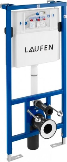 Комплект  Система инсталляции для унитазов Laufen Lis CW1 8.9466.0 + Чаша для унитаза подвесного Laufen Pro Rimless 8.2096.6.000.000.1 без ободка + Кн фото в интернет-магазине «Wasser-Haus.ru»