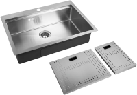 Мойка кухонная Zorg Master ZM N-7552 нержавеющая сталь фото в интернет-магазине «Wasser-Haus.ru»
