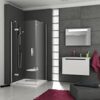 Душевой уголок Ravak SMSD2 110х100 B L Transparent, профиль хром фото в интернет-магазине «Wasser-Haus.ru»