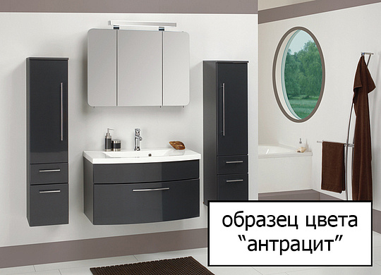 Шкаф-пенал Keuco Royal 60 антрацит матовый R фото в интернет-магазине «Wasser-Haus.ru»