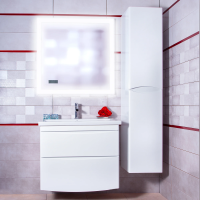Мебель для ванной Бриклаер Вега 70 белая фото в интернет-магазине «Wasser-Haus.ru»