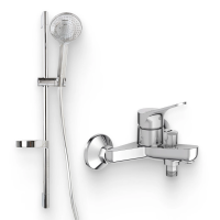 Душевой комплект Смеситель Jacob Delafon Brive E75766-CP + Гарнитур Elite E32910-CP