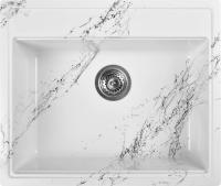 Мойка кухонная Wisent WA12-12 мрамор бело-черный фото в интернет-магазине «Wasser-Haus.ru»
