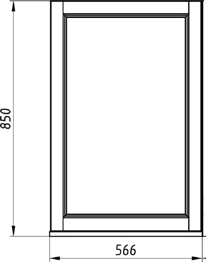 Зеркало ASB-Woodline Гранда 60 белое, патина серебро фото в интернет-магазине «Wasser-Haus.ru»