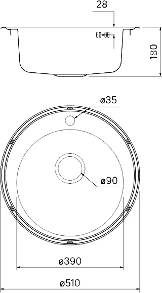Мойка кухонная IDDIS Basic BAS51P0i77 фото в интернет-магазине «Wasser-Haus.ru»