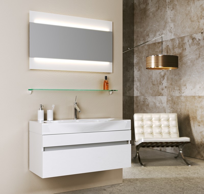 Мебель для ванной Aqwella 5 stars Бергамо 100 белый фото в интернет-магазине «Wasser-Haus.ru»
