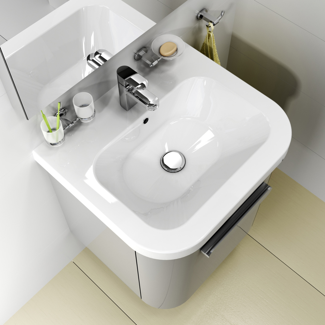 Мебель для ванной Ravak Chrome 65 серая фото в интернет-магазине «Wasser-Haus.ru»