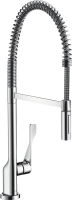 Смеситель для кухни Axor Citterio Semi-Pro 39840000 хром, с гибким изливом