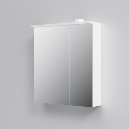 Зеркало-шкаф AM.PM Spirit V2.0 60 L с LED-подсветкой, белый глянец фото в интернет-магазине «Wasser-Haus.ru»