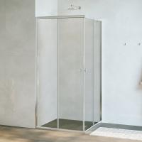Душевой уголок Dolphin TN-205-J(4) 80x80, стекло fabric фото в интернет-магазине «Wasser-Haus.ru»