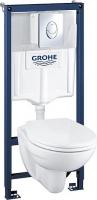 Комплект Grohe Solido 39192000 подвесной унитаз + инсталляция + кнопка фото в интернет-магазине «Wasser-Haus.ru»