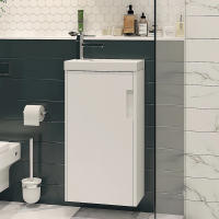 Тумба с раковиной Velvex Klaufs 40.1D белая фото в интернет-магазине «Wasser-Haus.ru»