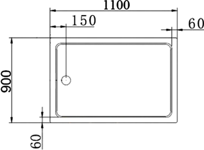 Поддон для душа Cezares Tray TRAY-A-AH-110/90-15-W 110x90, с сифоном фото в интернет-магазине «Wasser-Haus.ru»