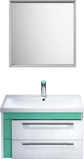 Мебель для ванной Iddis Color Plus 70 белая, мятная фото в интернет-магазине «Wasser-Haus.ru»