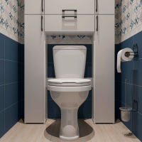 Шкаф DIWO Суздаль 87 для туалета, нижний фото в интернет-магазине «Wasser-Haus.ru»