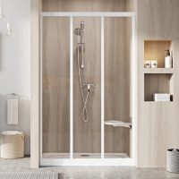 Душевая дверь в нишу Ravak Supernova ASDP3-110 Transparent, 200, профиль белый фото в интернет-магазине «Wasser-Haus.ru»