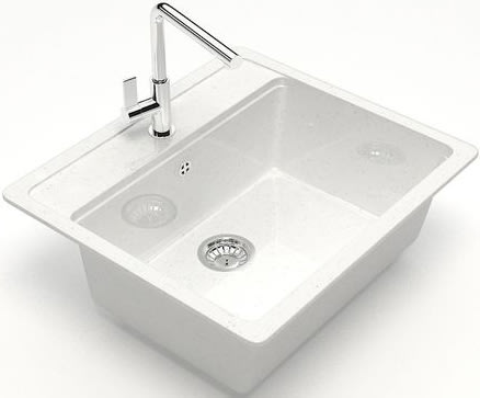Мойка кухонная Marrbaxx Джекки Z009Q001 белый лед фото в интернет-магазине «Wasser-Haus.ru»