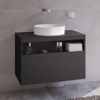 Тумба с раковиной Keuco Stageline 32863 80 см, вулканит