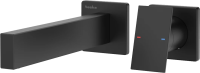 Смеситель для раковины Teska Alax E5308 С ВНУТРЕННЕЙ ЧАСТЬЮ, черный матовый
